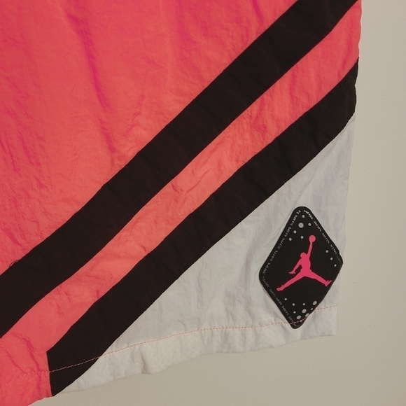 Air Jordan | Men's Retro Pink and Black Colorblock Legacy Swim Shorts (Size 3XL) - Picture 10 of 14